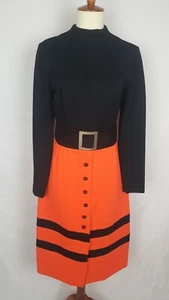 The Mark of THE WORLD'S BEST Vintage Kleid 100% Reine Wolle Klassische Mode - Bild 1 von 12