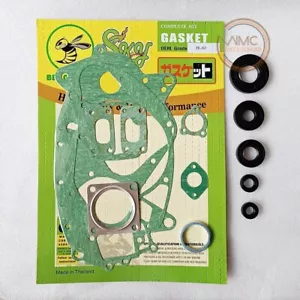 GASKET SET + OIL SEAL KIT SET 5 PCS. FOR SUZUKI FR80 FR80M FR80N - Picture 1 of 6