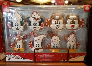 Disney Parks Heiße Schokolade Tassen Weihnachtsschmuck Set Mickey Minnie Chip Dale - Bild 1 von 1