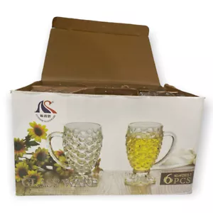 Glass Ware High Quality Drink Cups 6 Piece - Picture 1 of 4
