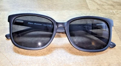 Gafas de sol retro Marc Hunter 'negro mate' años 90 con detalles metálicos 19/55/145 (7928) Foto 1 de 4