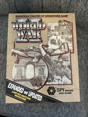 World War II European Theater of Operations Expanded SPI TSR 1990 LAMINATED MAPS - Image 1 of 4