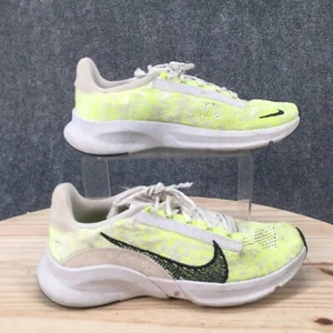 Nike Shoes Womens 7 SuperRep Go 3 Flyknit Training Lace Up Sneakers Green Fabric - Picture 1 of 15