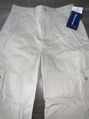 男孩卡其色工装裤,12 码,彩色米色 — 第 1/4 张图片