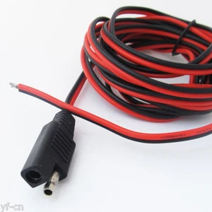10pcs 3M/10FT SAE DC Power Automotive DIY Cable 18AWG Wire Red + Black - Picture 1 of 4