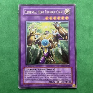 Yu-Gi-Oh! Elemental Hero Thunder Giant TLM-EN036 Ultimate Raro 1a Edición - Imagen 1 de 5