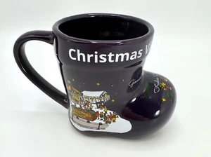 Christmas Village in Baltimore 2024 Purple Boot Mug German Market Frohes Fest - Picture 1 of 12