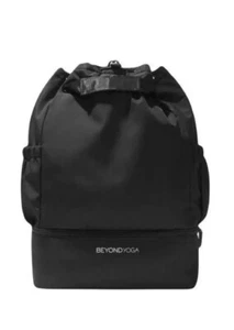 NUEVO Negro Cordón Beyond Yoga NUEVO Negro Convertible Gimnasio Bolso Mochila - Imagen 1 de 5