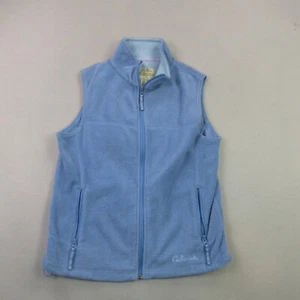 Cabelas Vest Mens Medium Full Zip Sleeveless Outdoor Lightweight Fleece - Picture 1 of 10