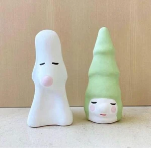 Aomori Dog & Miss Forest Pottery Set Yoshitomo Nara Shitakawara-Yaki W/ Box New - Picture 1 of 8