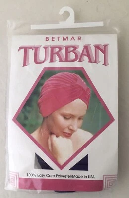 NIP Betmar Classic Turban • Chemo Cap • Hair Loss • PURPLE Stretch Polyester - Image 1 of 2