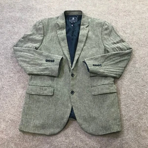 J Crew Blazer Mens 42 R Sports Coat Jacket Linen Blend Two Button Casual Adult - Picture 1 of 15