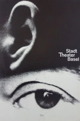 Theatre Basel Ear Eye 1962 Hofmann Vintage Wall Art Home Decor - POSTER 20x30 - Image 1 of 4