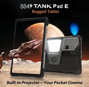8849 Unihertz Tank Pad E Projektor Rugged 10.95" 21000mAh 24GB+512GB IP68 NEU - Afbeelding 1 van 14