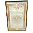 Antyk 1922 Del Prado Company Hipoteka Złote Obligacje Certyfikat zapasów w ramce