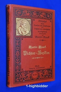 1896 Die Novelle: Ein kritisches Lexikon über die bekanntesten deutschen Dichter - Imagen 1 de 11