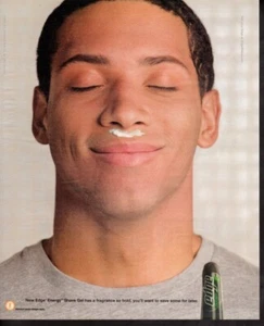 Publicidad impresa vintage anuncio EDGE gel de afeitar querrás guardar algo para más tarde - Imagen 1 de 1