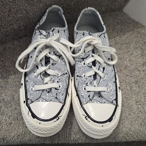 Converse Chuck 70 Archive Grigio Splatter Low Trainer UK3.5