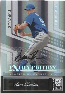 2007 Donruss Elite Extra Edition Turn of the Century #38 Sam Runion AUTO /494