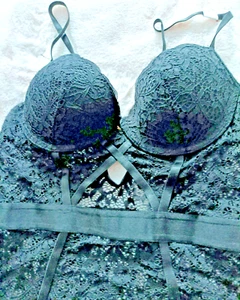 Neuer Nicole Miller Wäschebody, Gr. L, schwarz, Nylon/Spandex, - Bild 1 von 3