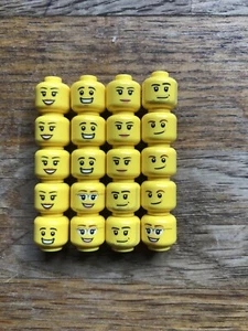 Lego Minifigure Heads x 20! Yellow Minifig Heads - PRICE DROP - Picture 1 of 1