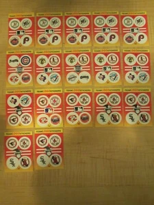 1991 Fleer Small Team Logo Stickers Top 10 Lot of 17 - Picture 1 of 2