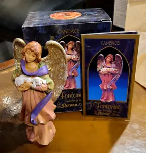 New Candace Angel with Sheep - Fontaninni Collectors Club Christmas Nativity 5" - Picture 1 of 12