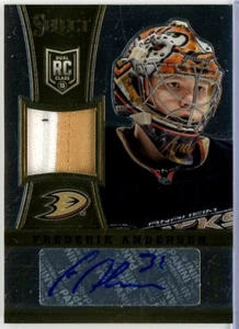 2013-14 Select Jersey Autographs Prime #280 Frederik Andersen RC PATCH AUTO /50 - Picture 1 of 2