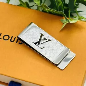 LOUIS VUITTON Champs Elysees Bill Clip Money Clip Silver M65041 No Box - Picture 1 of 10