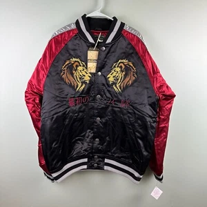 Giacca di raso vintage NUOVA 2XL Stall & Dean giapponese Nishitetsu baseball JBL Lions - Foto 1 di 19
