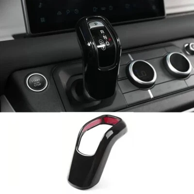 Cubierta de moldura de perilla de cambio de marchas de auto compatible con Land Rover Defender 90 110 130 2020-2025 Foto 1 de 4