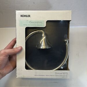 (1) New KOHLER K-10557-BN Devonshire Bathroom Towel Ring, Vibrant Brushed Nickel