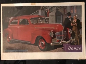 Vintage color flyer for 1940 Dodge "Luxury Liner 2-door Sedan" - Picture 1 of 2