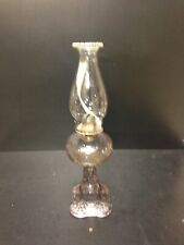 Antique Oil Lamp Bullseye Pattern APPROX 12" TALL (WITHOUT STACK)