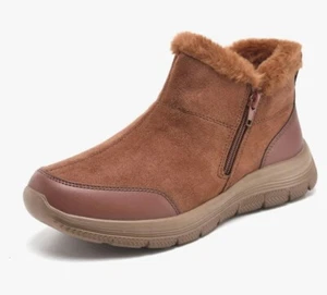 TIOSEBON Women's Winter Ankle Fur Lined Boots - Picture 1 of 4