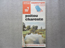 CARTE ROUTIERE 107 IGN FRANCE-1977-CARTE FRANCE-ROUTE-AUTOROUTE-POITOU CHARENTE-