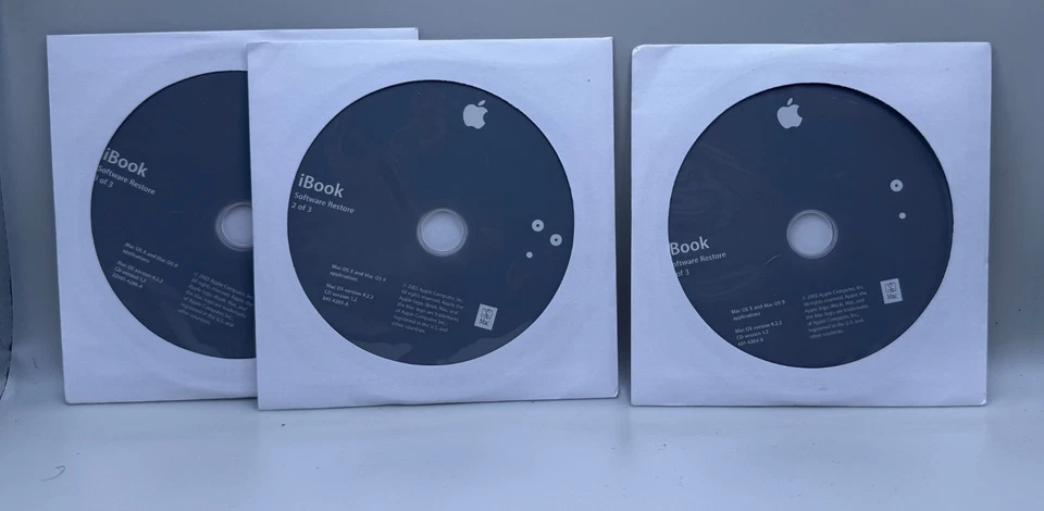 Juego de CD de restauración de software Apple Mac OS iBook Foto 1 de 1