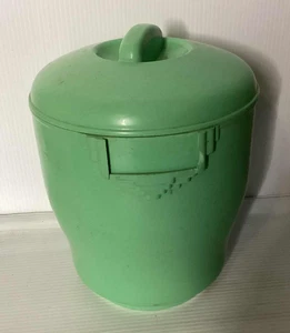 Bristolite Bakelite Art deco Canister No 311 Mint Green - Foto 1 di 4