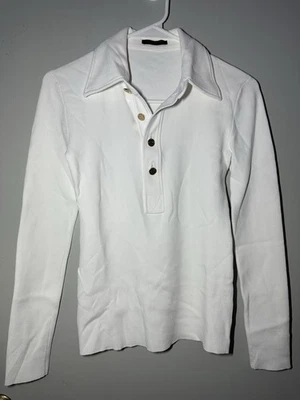 Louis Vuitton Mujer XS • Uniforme Blanco Suéter Polo Top Louis Vuitton Foto 1 de 4