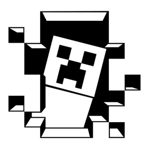Minecraft Creeper Wand Vinyl Aufkleber Sticker Kunst Wand Zuhause verschiedene Farben - Bild 1 von 22