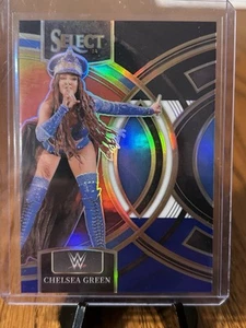 2024 Panini Select WWE CHELSEA GREEN #145 Premiere Black and Blue Prizm #d /399 - Picture 1 of 2