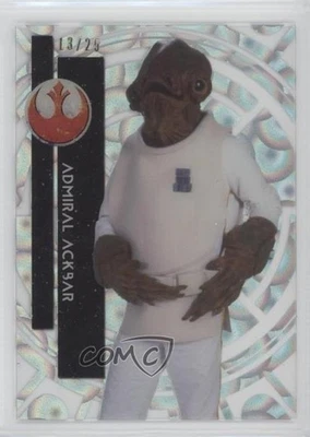 2015 Topps Star Wars High Tek Form 1 Clouds Diffractor 13/25 Admiral Ackbar fm0 - Image 1 of 3