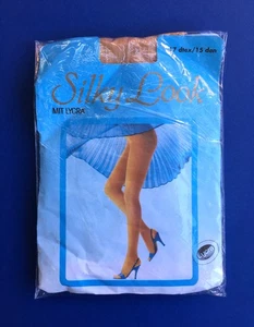 MEGA Luxusstrumpfhose, Silky Look mit Lycra, 15 den, BEIGE, IV 44-46, RETRO - Bild 1 von 5