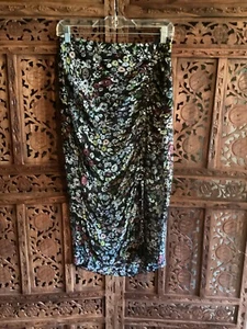 New Rebecca Minkoff Romy Floral Garden Print midi Skirt Chiffon sz 2 - Picture 1 of 9