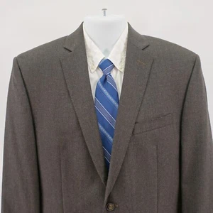 Calvin Klein Brown Black Soft Wool Star Check 2 Button 40S Tagged 40R Sport Coat - Picture 1 of 11