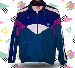 Vintage Hi Tec Shell Zip Up Tracksuit Jacket Top "Anthony" 09428 Size Medium - Imagen 1 de 16