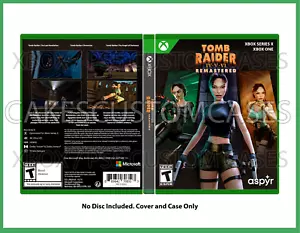 CUSTM REPLACEMENT CASE - No Game - Tomb Raider 4 5 6 Remastered Xbox X NO DISC - Picture 1 of 2