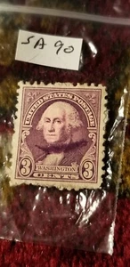 1932 USA Stamp 3 Cents George Washington Violet Perforated Idsa5. - Picture 1 of 1