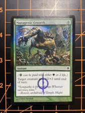 MTG Mutagenic Growth New Phyrexia Foil Warped Damaged *read* Common