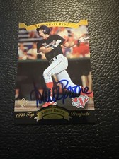 1995 Aaron Boone Auto Top Prospects Cincinnati Reds Signed Auto Baseball Card